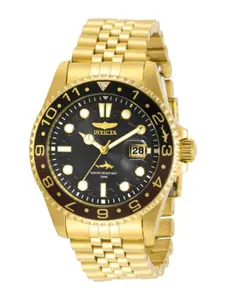Invicta Pro Diver Men Textured Dial & Stainless Steel Straps Analogue Watch 30622