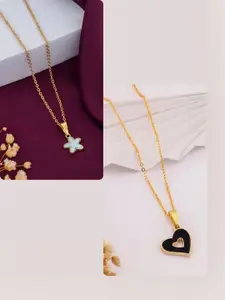 DressBerry Gold-Plated Brass Minimal Necklace