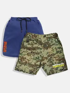YK X Minute Mirth Boys Pack Of 2 Printed Shorts