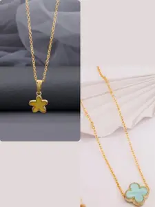 DressBerry Brass Gold-Plated Necklace