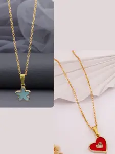 DressBerry Gold-Plated Brass Minimal Necklace