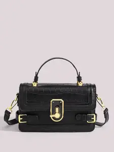 CORSICA Textured Structured Satchel With Detachable Sling Strap