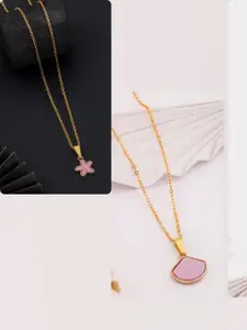 DressBerry Gold-Plated Brass Minimal Necklace