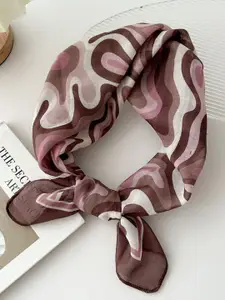 QUECY Abstract Printed Scarf