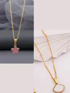 DressBerry Gold-Plated Brass Minimal Necklace