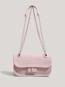 CORSICA Colourblocked Structured Satchel With Fringed