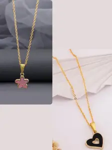 DressBerry Gold-Plated Brass Minimal Necklace