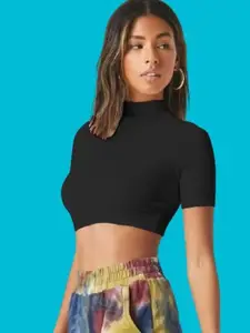 Dream Beauty Fashion Women Round Neck Crop Top