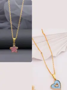 DressBerry Gold-Plated Brass Minimal Necklace