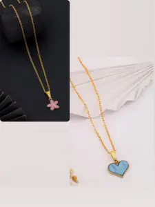 DressBerry Gold-Plated Brass Minimal Necklace