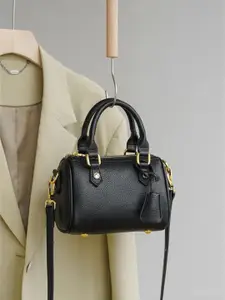 CORSICA Textured Structured Satchel With Tasselled