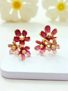 AVANT-GARDE PARIS Gold-Plated Floral Shaped Studs