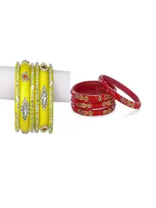 SOMIL Set of 2 Women Alloy Traditional Bangles