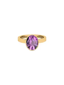 Barmunda gems Purple Brass  Finger Ring