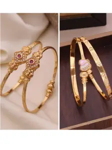 Anouk 2 Set Gold-Plated Brass Bangle