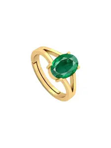 Barmunda gems Green Brass  Finger Ring