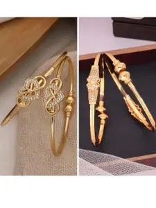 Anouk Pack of 2 Gold-Plated Adjustable Bangles