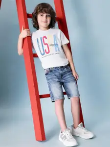 U.S. Polo Assn. Kids Boys Mid-Rise Denim Shorts