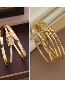 Anouk Pack of 2 Gold-Plated Adjustable Bangles