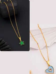 DressBerry Gold-Plated Brass Minimal Necklace