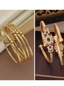 Anouk Pack of 2 Gold-Plated Adjustable Bangles