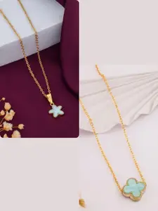 DressBerry Gold-Plated Brass Minimal Necklace