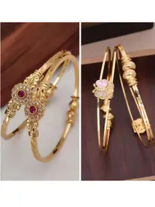 Anouk Pack of 2 Gold-Plated Adjustable Bangles