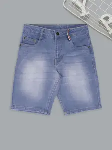 Pantaloons Junior Boys Regular Fit Mid-Rise Pure Cotton Denim Shorts