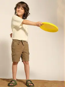 U.S. Polo Assn. Kids Boys Regular Fit Mid-Rise Cargos Shorts