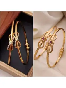 Anouk 2 Set Gold-Plated Brass Bangle