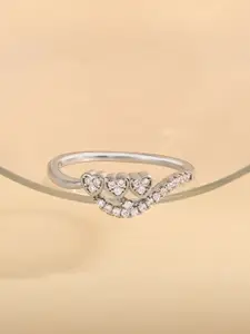 TOUCH925 Stone-Studded Finger Ring