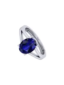 Barmunda gems Men Blue Sapphire Finger Ring