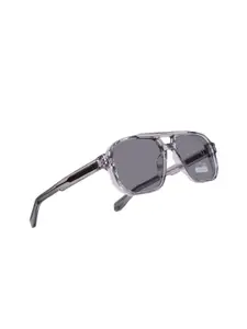 DressBerry Women Grey Lens & Gunmetal-Toned Aviator Sunglasses with