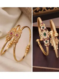 Anouk 2 Set Gold-Plated Brass Bangle