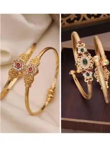 Anouk 2 Set Gold-Plated Brass Bangle