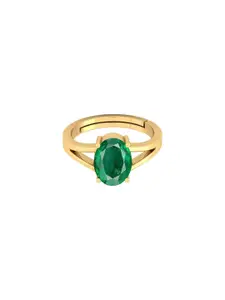Barmunda gems Green Brass  Finger Ring