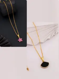 DressBerry Gold-Plated Brass Minimal Necklace