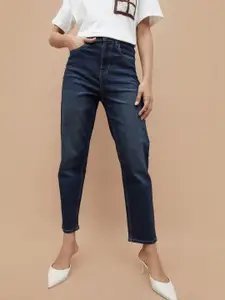 Fame Forever by Lifestyle Women Mom Fit Clean Look Light Fade Cotton Jeans