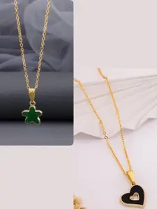 DressBerry Gold-Plated Brass Minimal Necklace