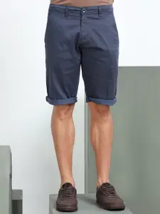 beevee Men Solid Mid-Rise Pure Cotton Regular Shorts