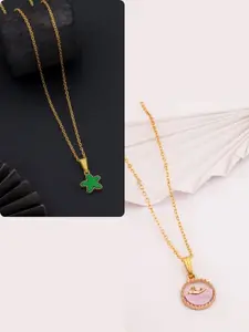 DressBerry Brass Gold-Plated Necklace