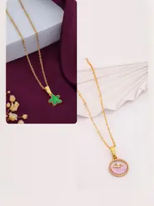 DressBerry Gold-Plated Brass Minimal Necklace