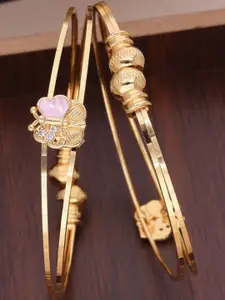 Anouk Pack of 2 Gold-Plated Adjustable Bangles