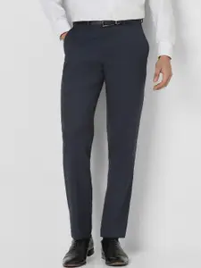 Van Heusen Men Mid-Rise Cotton Formal Trousers