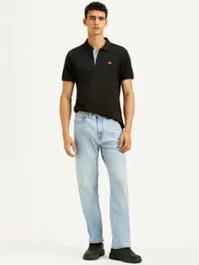 Levis Men Straight Fit Clean Look Light Fade Cotton Jeans
