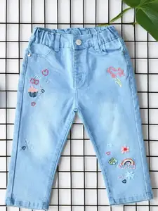 BAESD Girls Comfort Regular Fit Mid-Rise  Stretchable Jeans