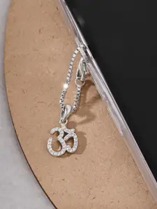 TOUCH925 Pure Silver Cubic Zirconia-Studded Necklace Charms