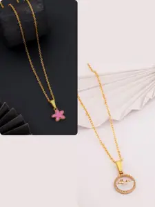 DressBerry Brass Gold-Plated Necklace