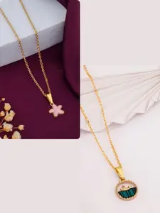 DressBerry Gold-Plated Brass Minimal Necklace
