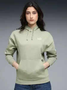 Puma Essentials Tape Women Brand Logo Hooded Cotton Pullover Sweatshirt